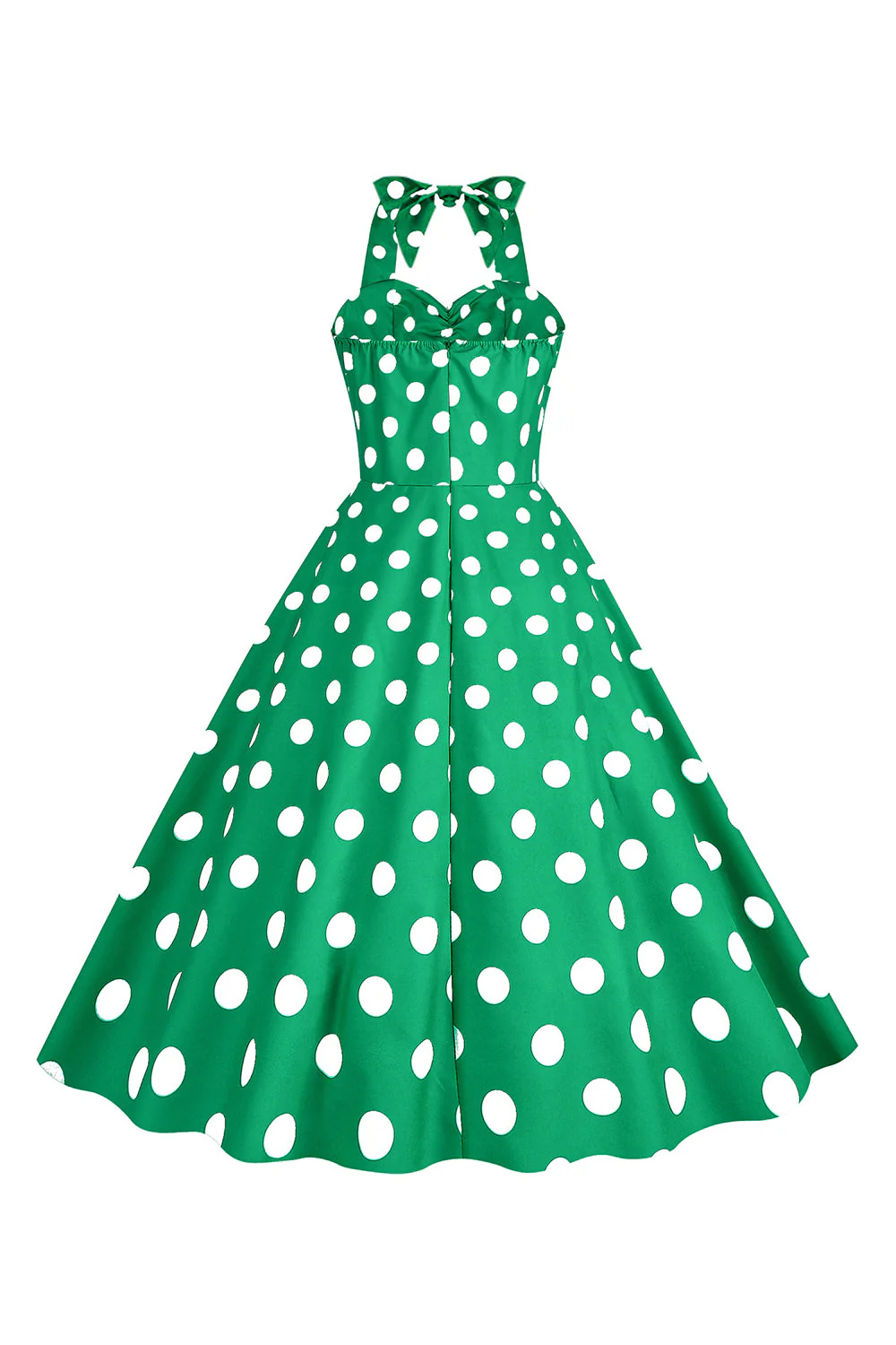 Różowe Groszki Pin Up Sukienka Retro Lata 50 - Image 15