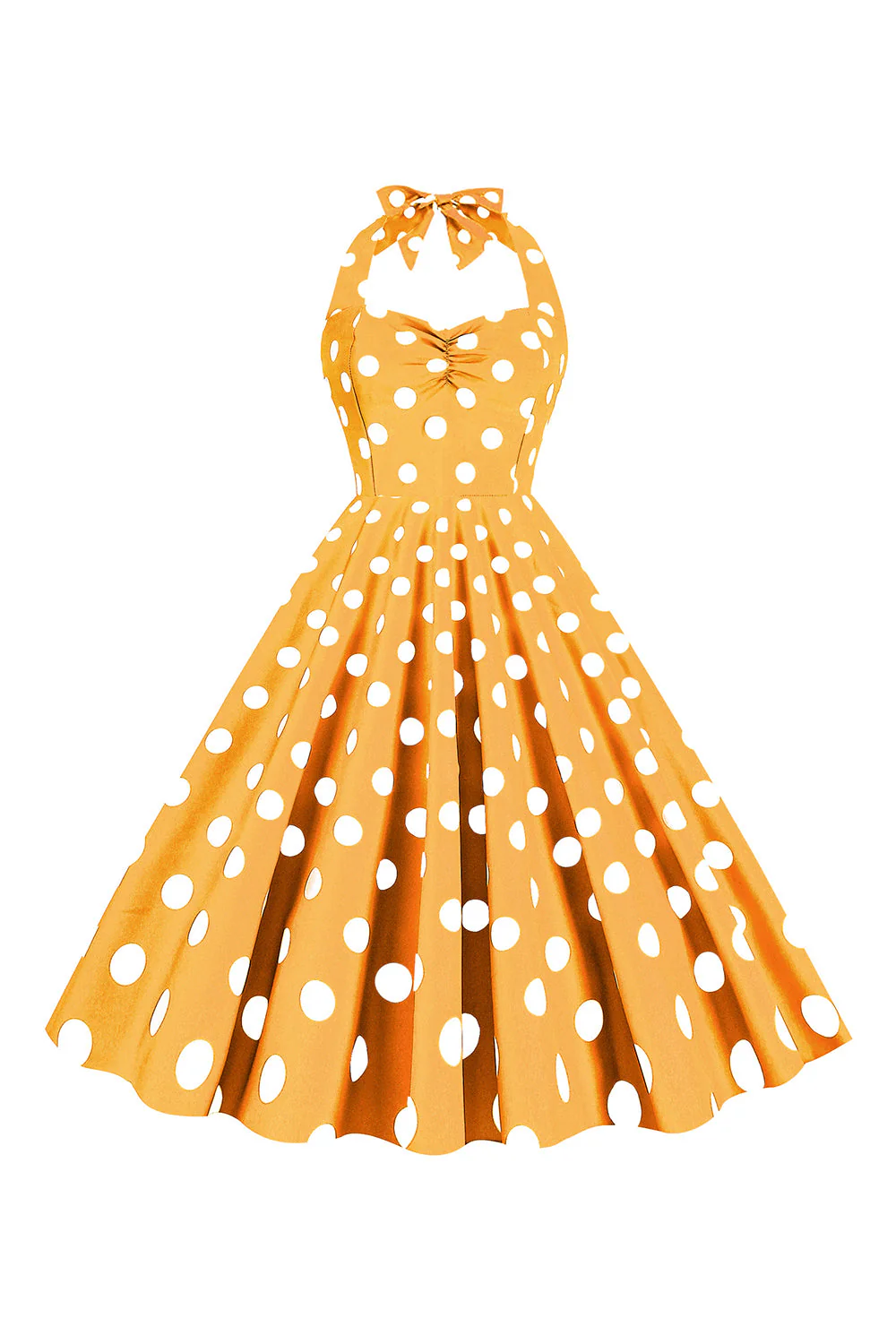 Różowe Groszki Pin Up Sukienka Retro Lata 50 - Image 6