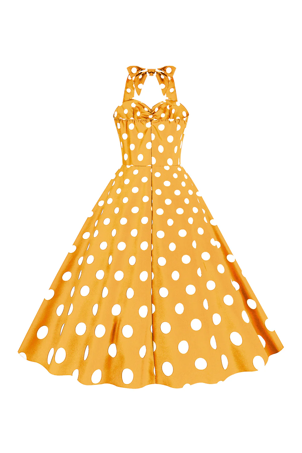 Różowe Groszki Pin Up Sukienka Retro Lata 50 - Image 7