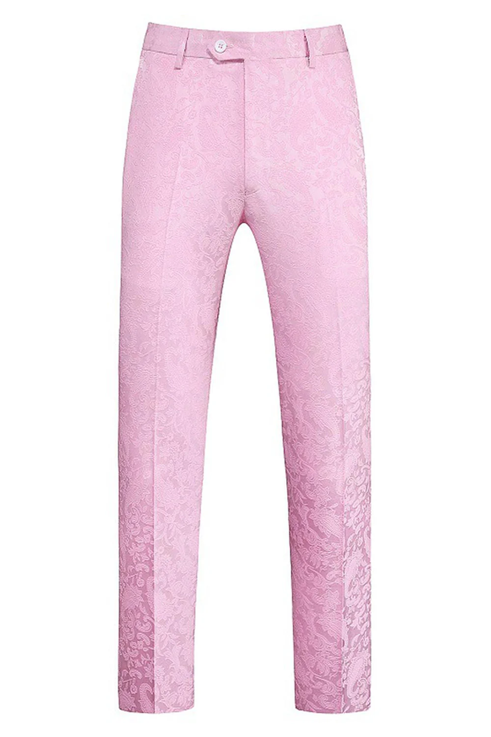 Różowy nadruk Peak Lapel 3-częściowe męskie garnitury na studniówkę - Image 6