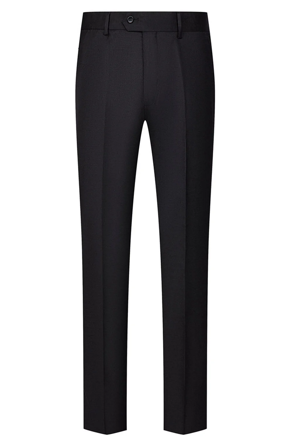 Slim Fit 3-częściowe czarne garnitury męskie z klapami w kształcie szczytu - Image 5