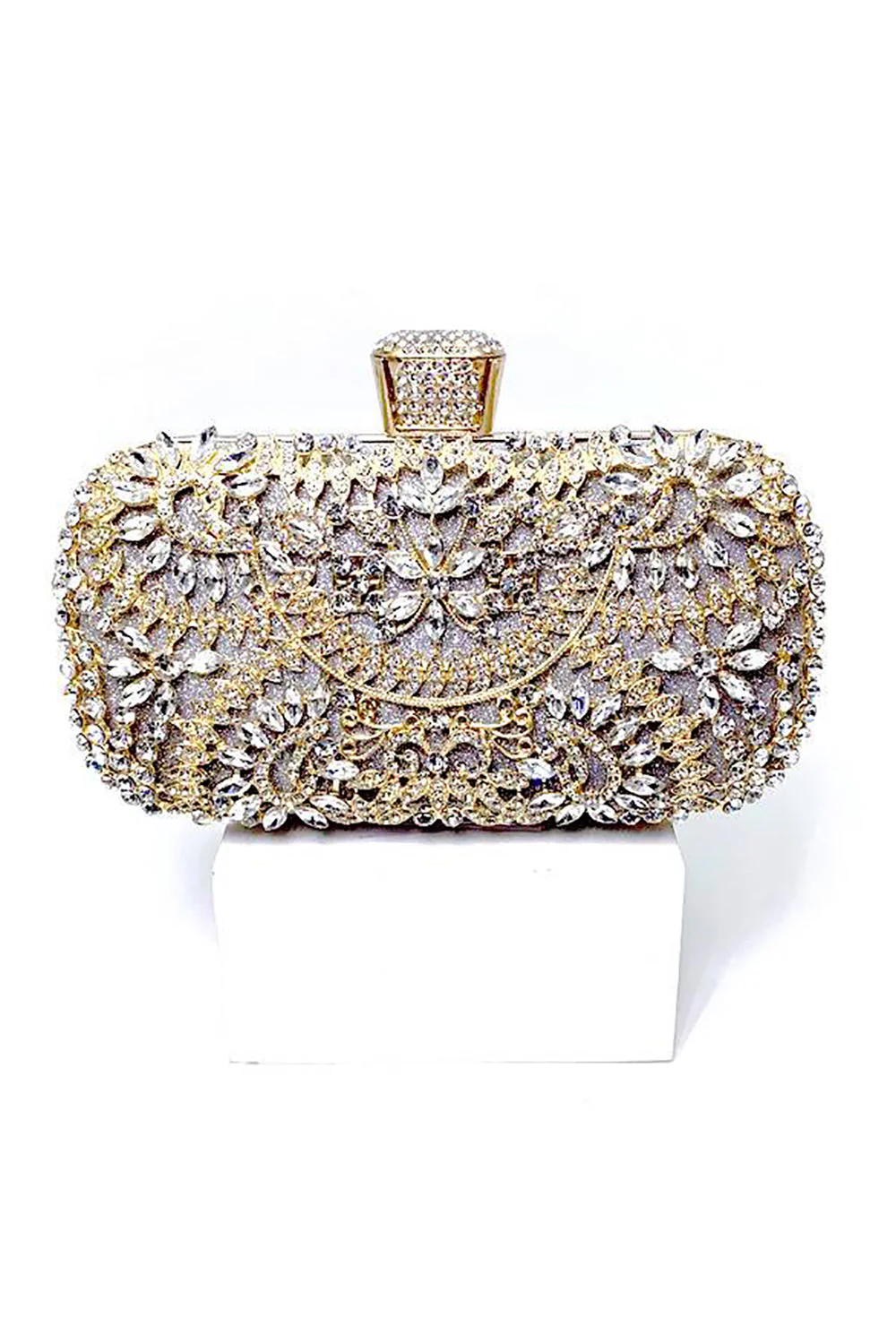 Sparkly Rhinestone Black Evening Party Torebka - Image 2