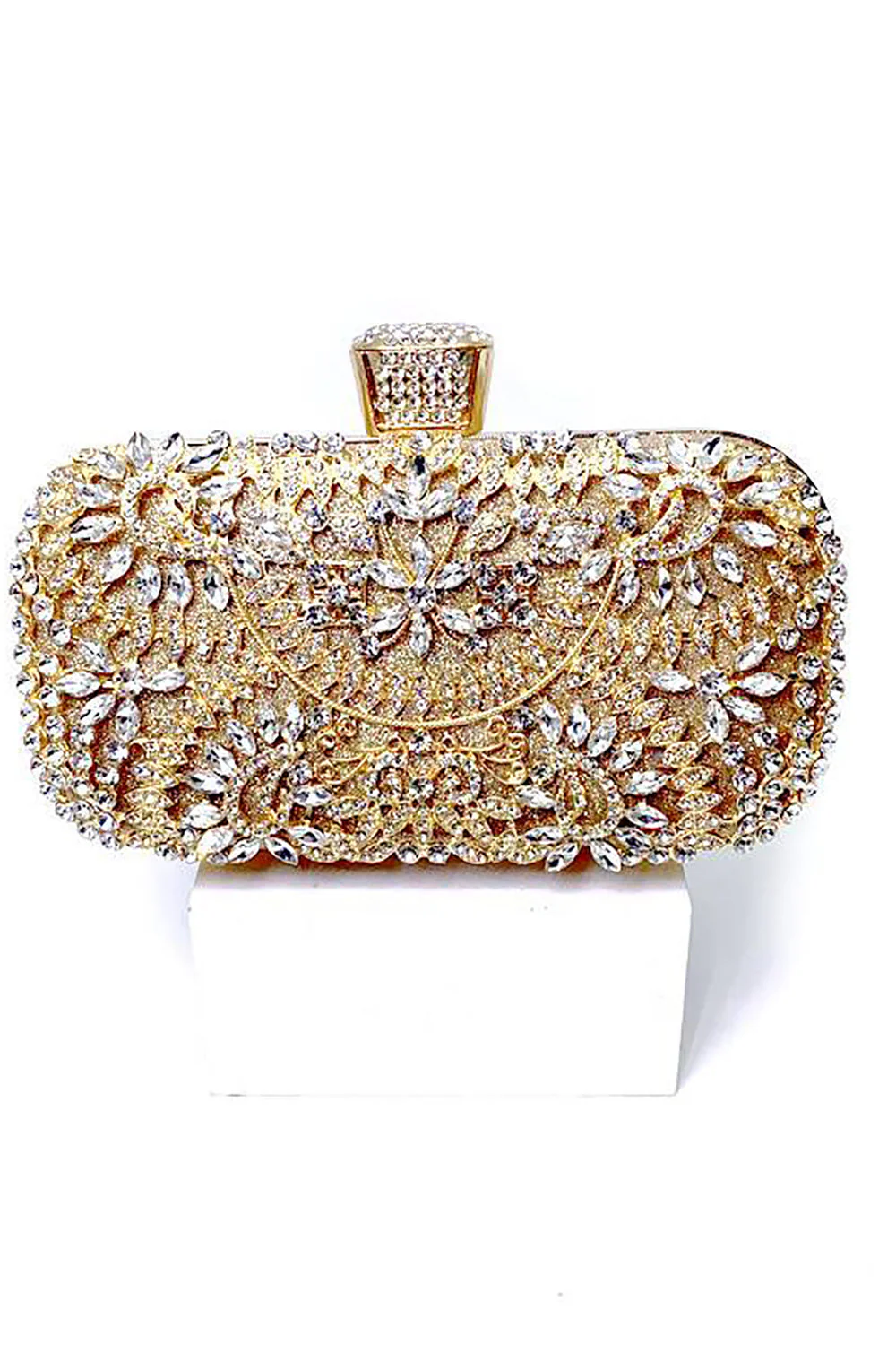 Sparkly Rhinestone Black Evening Party Torebka - Image 7