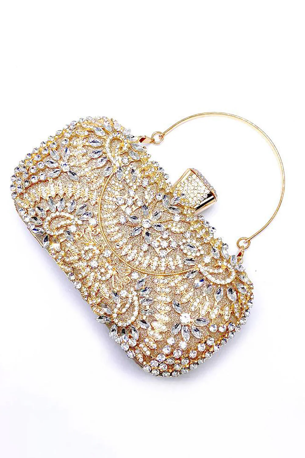 Sparkly Rhinestone Black Evening Party Torebka - Image 8