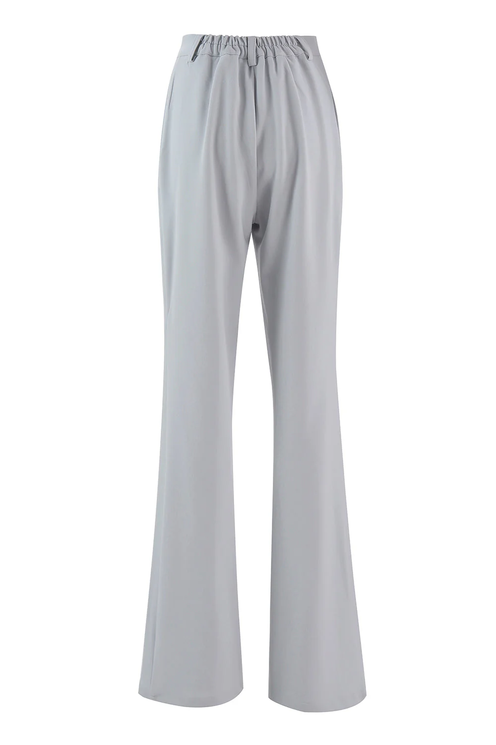 Srebrny 2-częściowy dwurzędowy klapa w szpic Slim Fit damski garnitur - Image 8