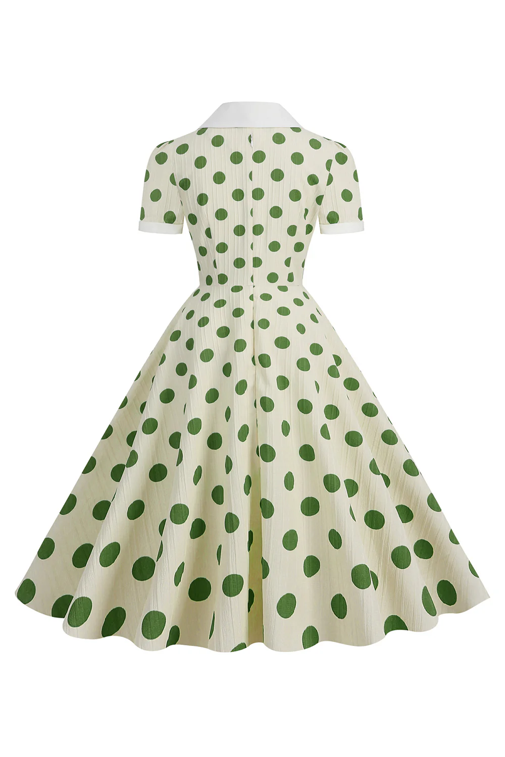 Styl Retro Czerwona Kropki Vintage Sukienka Swing Z Rękawami Z Kapturkiem - Image 9