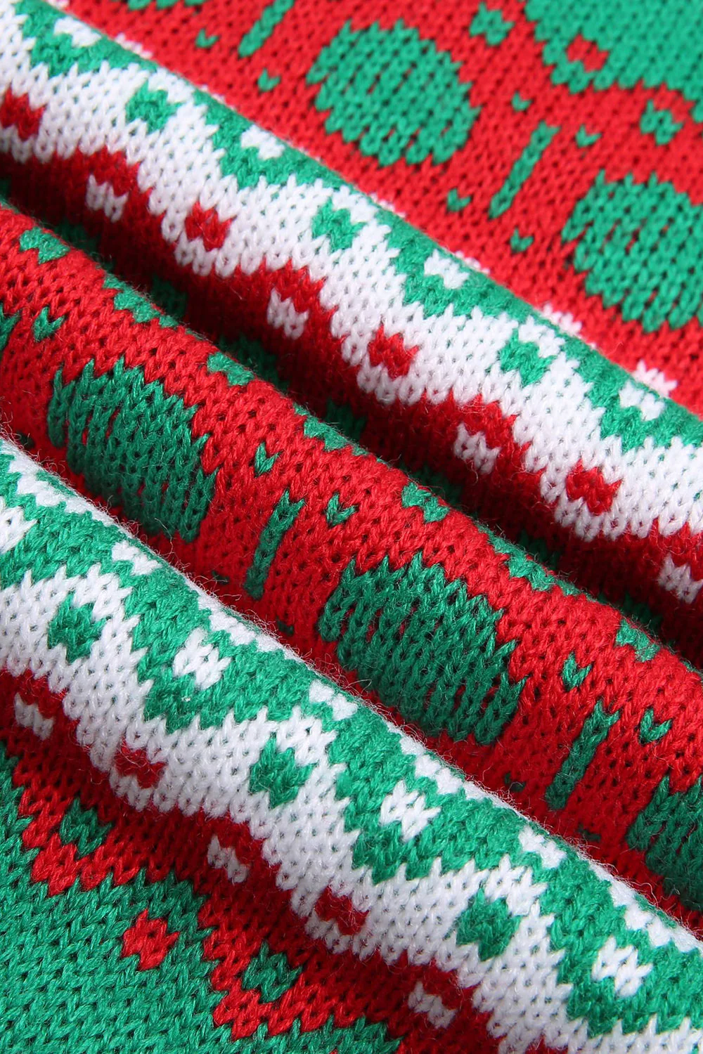 Świąteczne czerwone kombinezony z dzianiny w płatki śniegu - Image 14