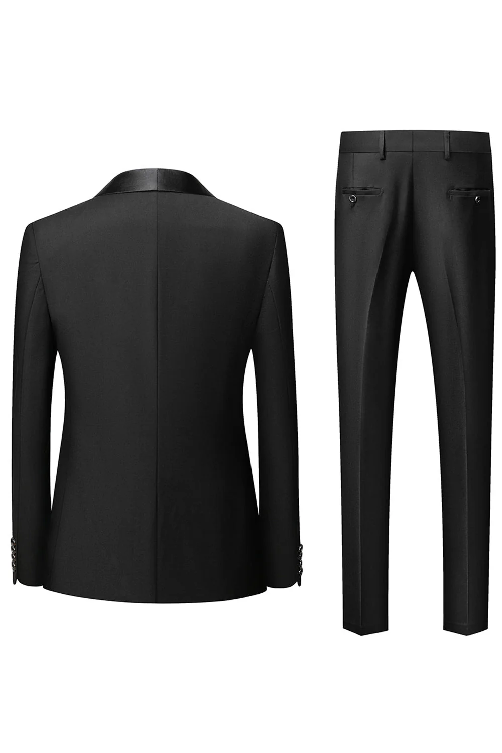 szal klapy 3-częściowe męskie garnitury slim fit - Image 10