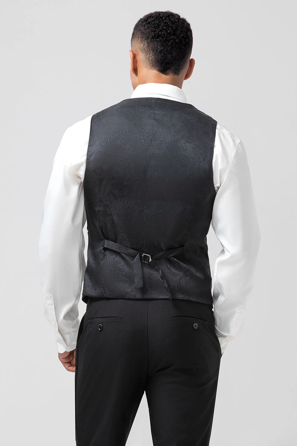 szal klapy 3-częściowe męskie garnitury slim fit - Image 5