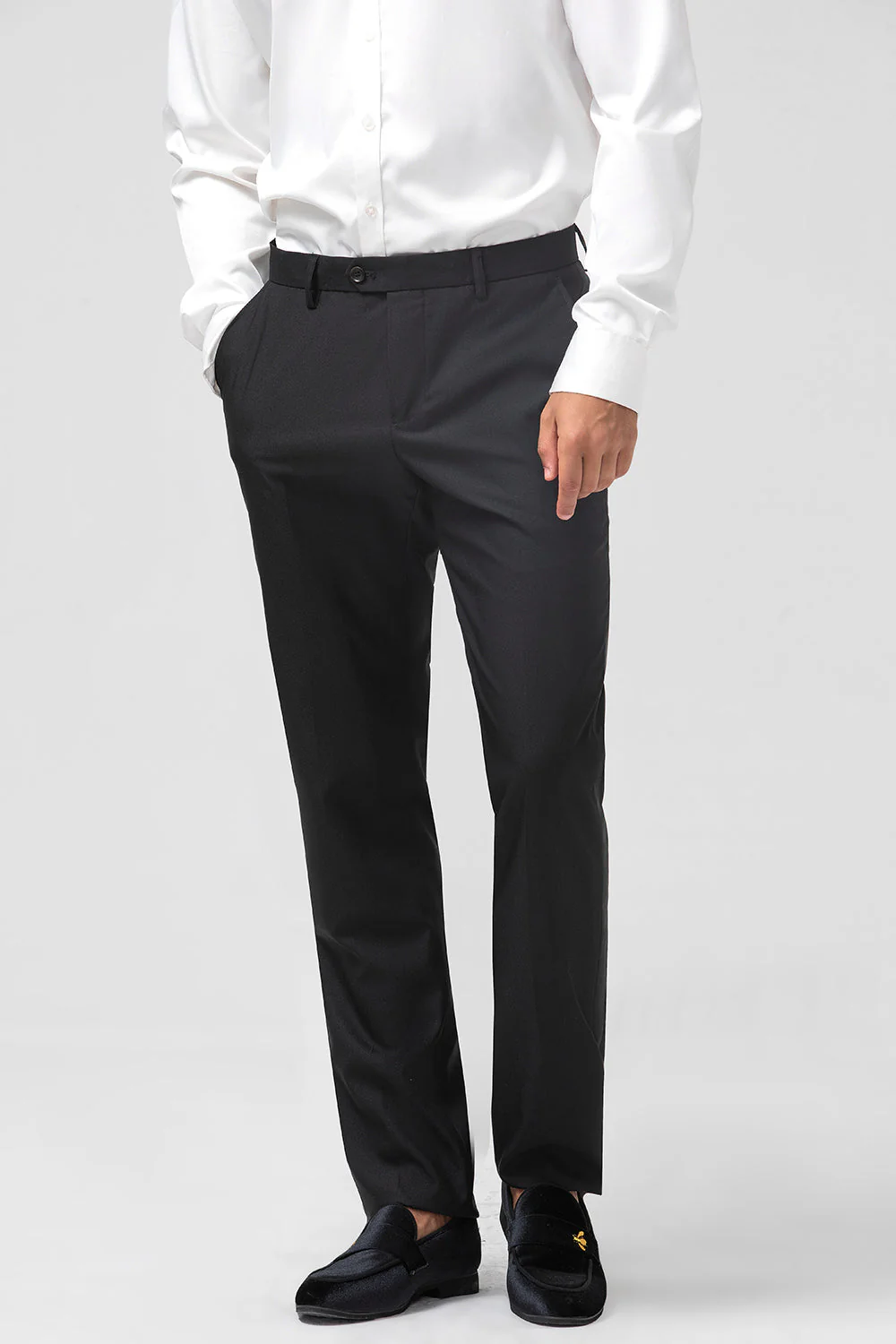 szal klapy 3-częściowe męskie garnitury slim fit - Image 6