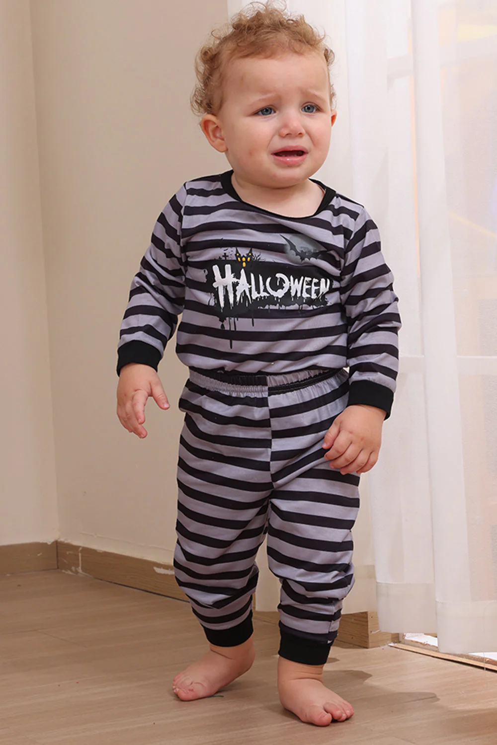 Szary Zestaw Piżam Rodzinnych Happy Halloween - Image 10