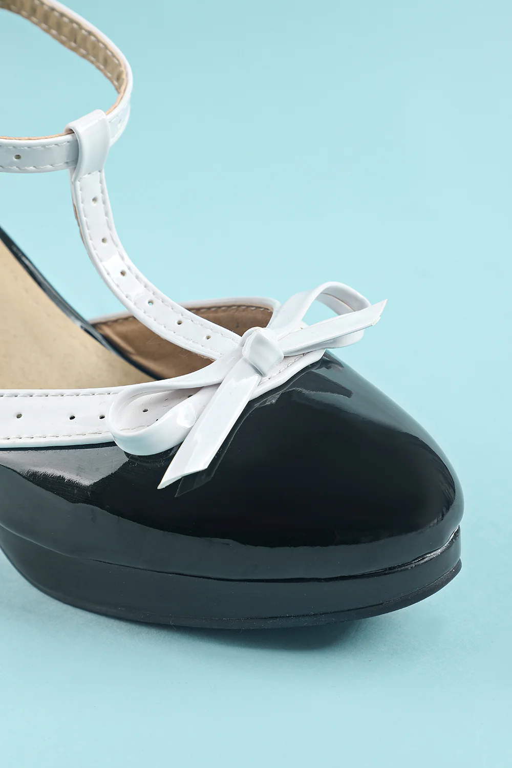 Vintage czerwone t-strap obcasy - Image 7