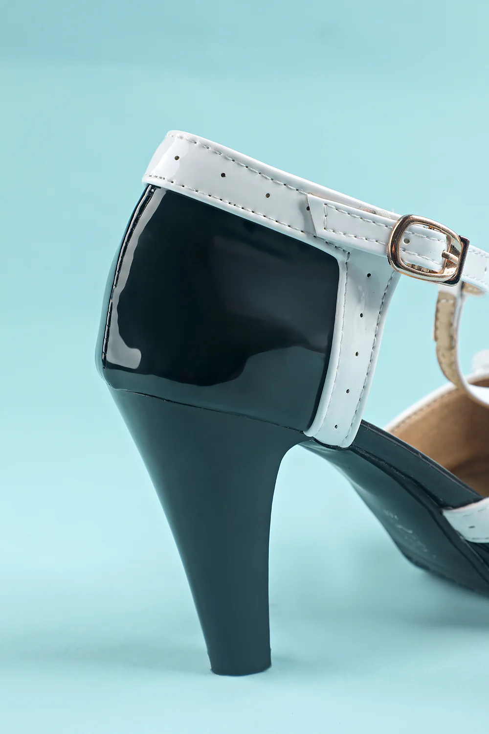 Vintage czerwone t-strap obcasy - Image 8