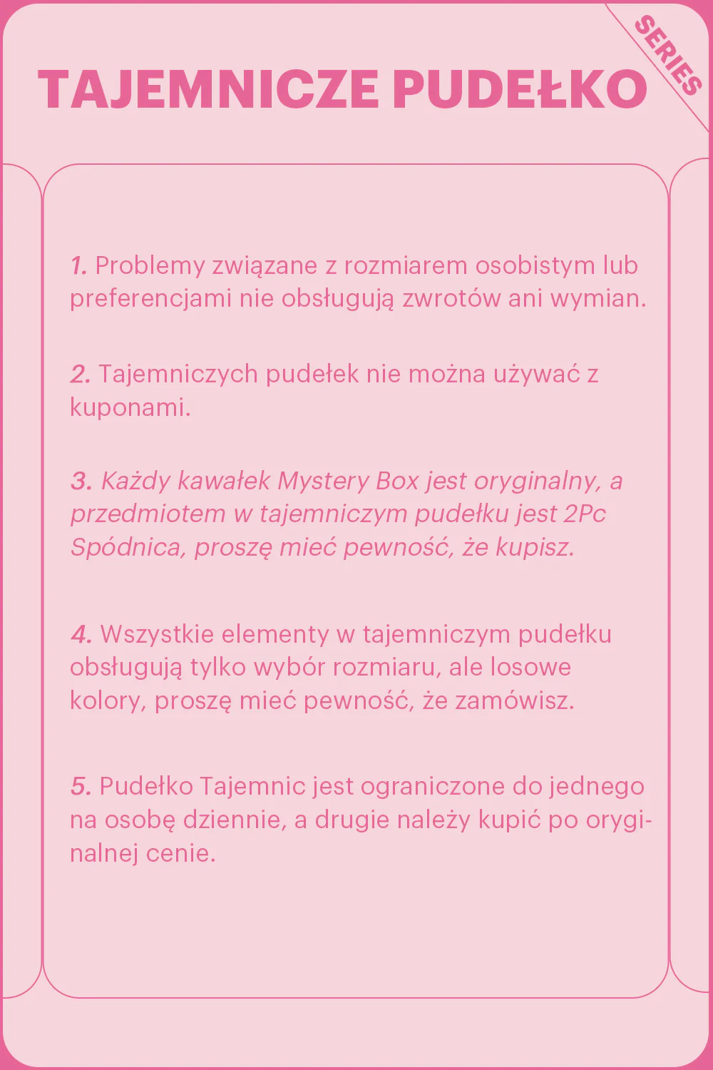 ZAPAKA TAJEMNICZE PUDEŁKO z 2Pc Spódnica - Image 2