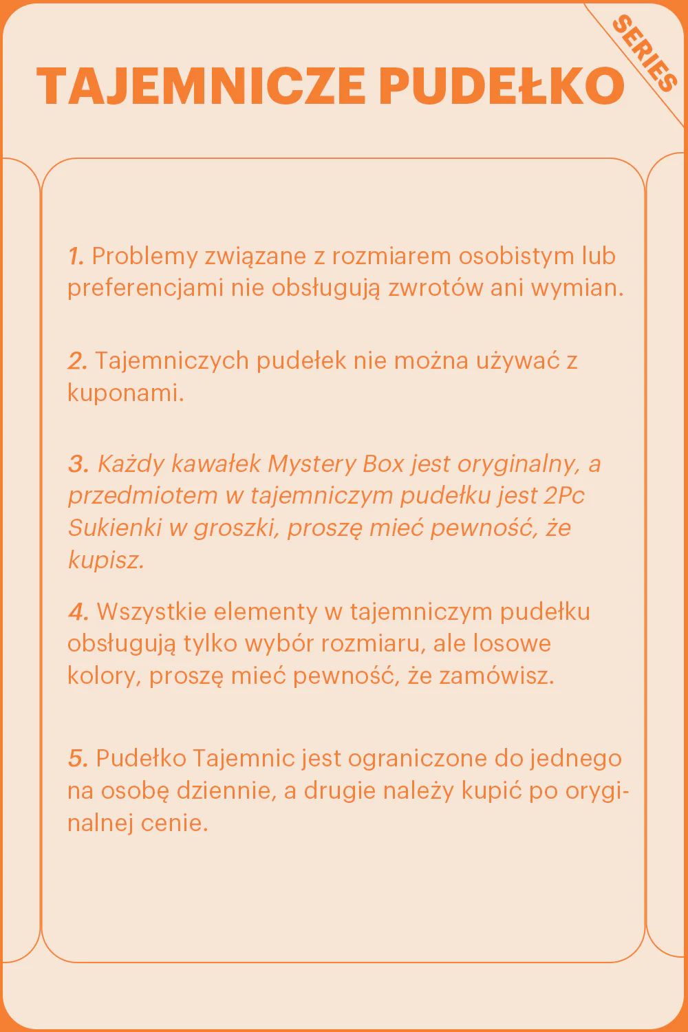 ZAPAKA TAJEMNICZE PUDEŁKO z 2Pc Sukienek w Groszki - Image 2