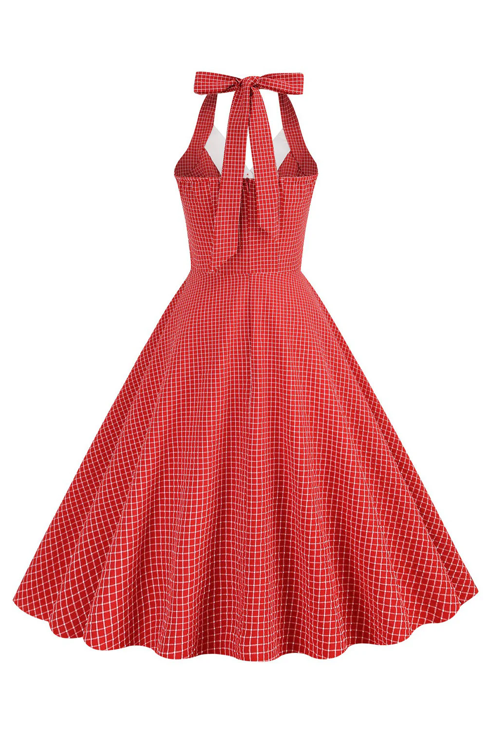 Zielona Sukienki W Stylu Retro Dekolt Halter Sukienka Lata 50 - Image 12