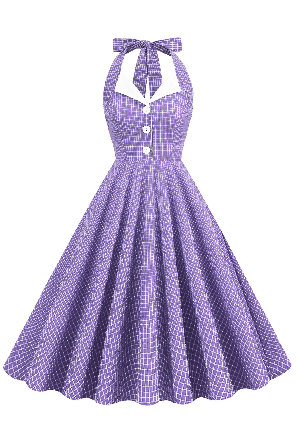 Zielona Sukienki W Stylu Retro Dekolt Halter Sukienka Lata 50 - Image 15