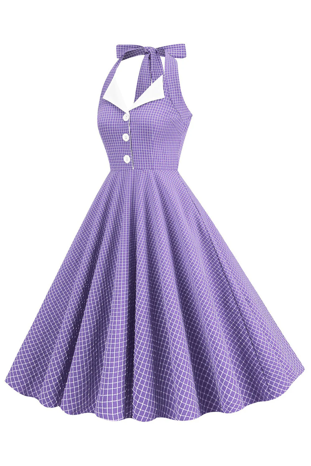 Zielona Sukienki W Stylu Retro Dekolt Halter Sukienka Lata 50 - Image 17