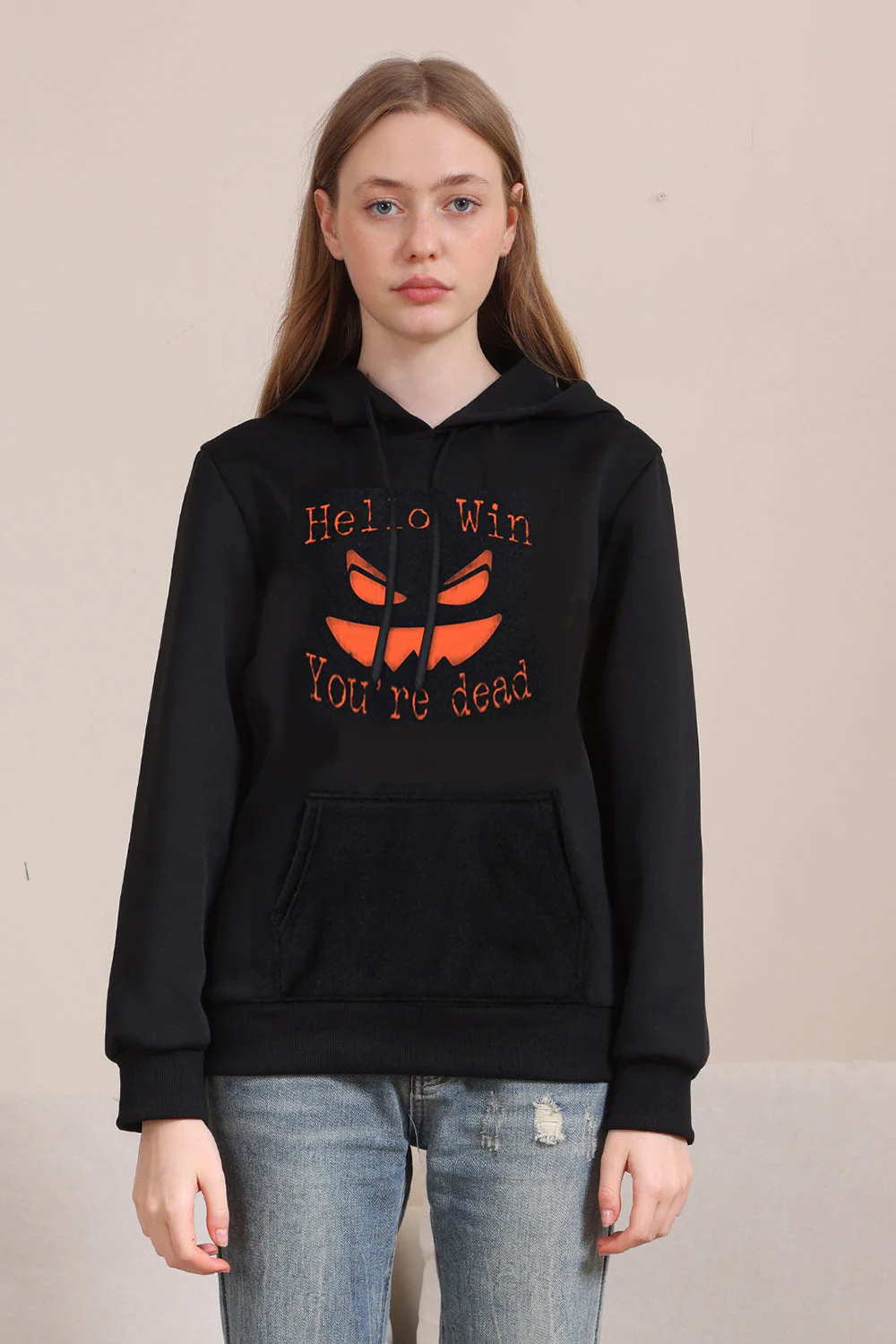 Złe Czarne Rodzinne Bluzy Z Kapturem Pumpkin - Image 2