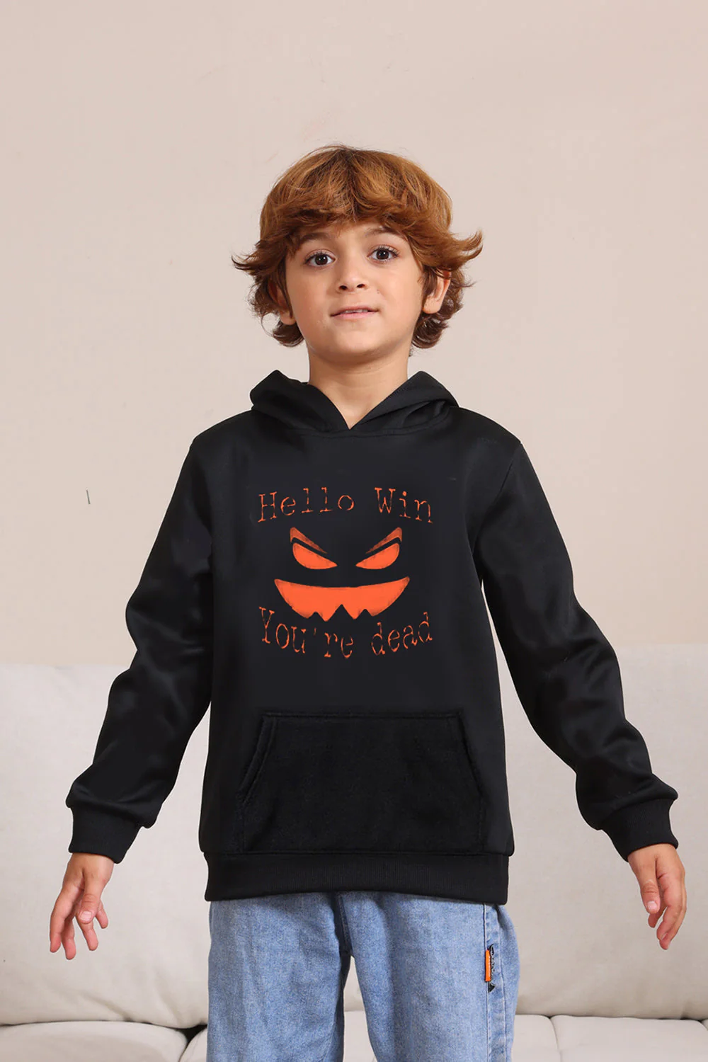 Złe Czarne Rodzinne Bluzy Z Kapturem Pumpkin - Image 6
