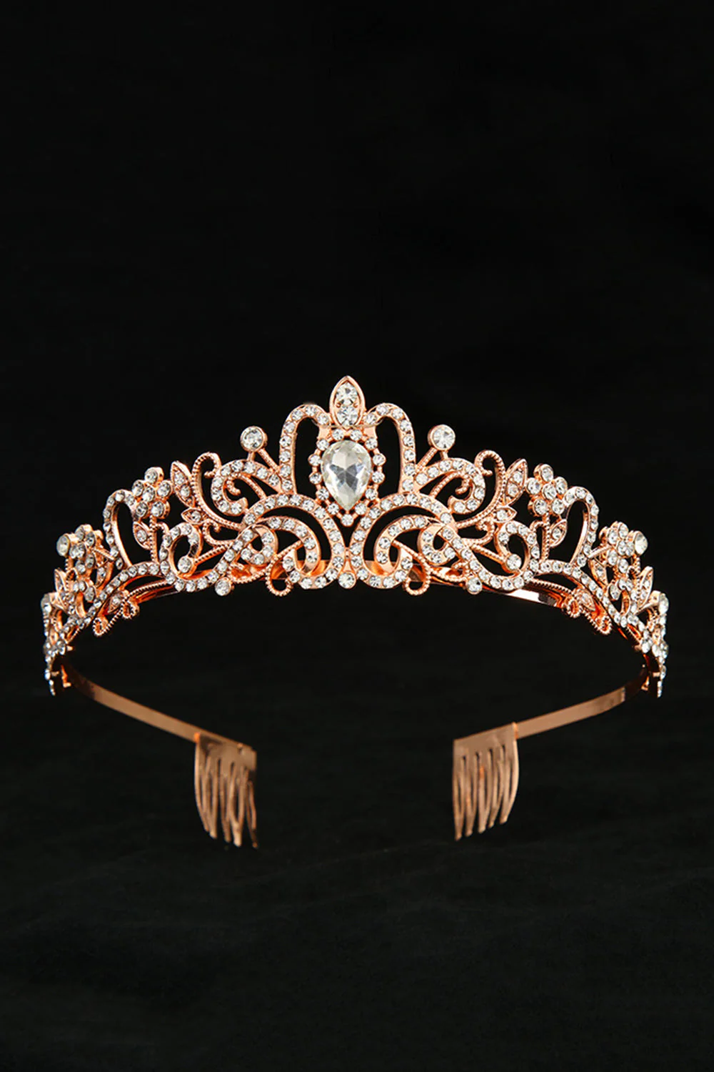 Złoto-biała kryształowa korona Królowej Konkursu Maturalnego Tiara - Image 3