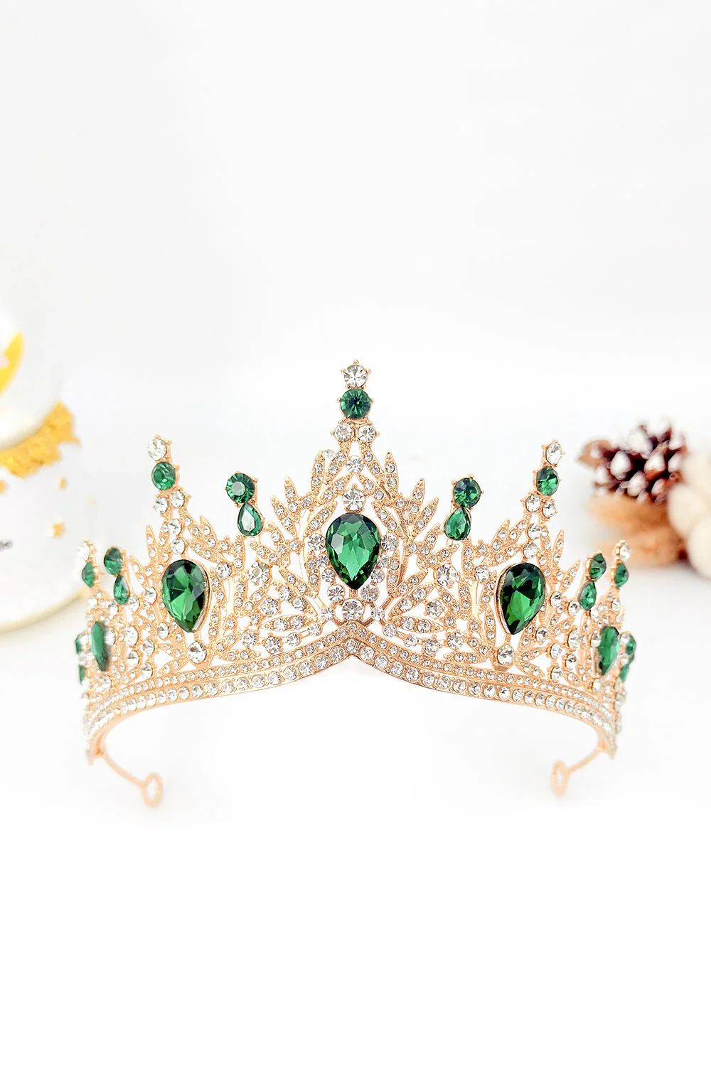 Złoto-królewska Niebieska Kryształowa Tiara Królowej Konkursu Maturalnego - Image 10