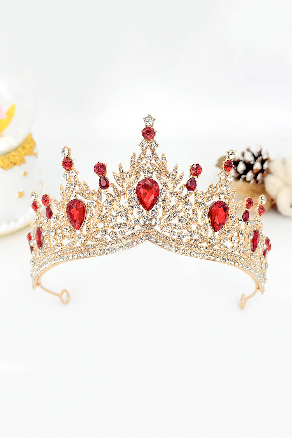 Złoto-królewska Niebieska Kryształowa Tiara Królowej Konkursu Maturalnego - Image 9