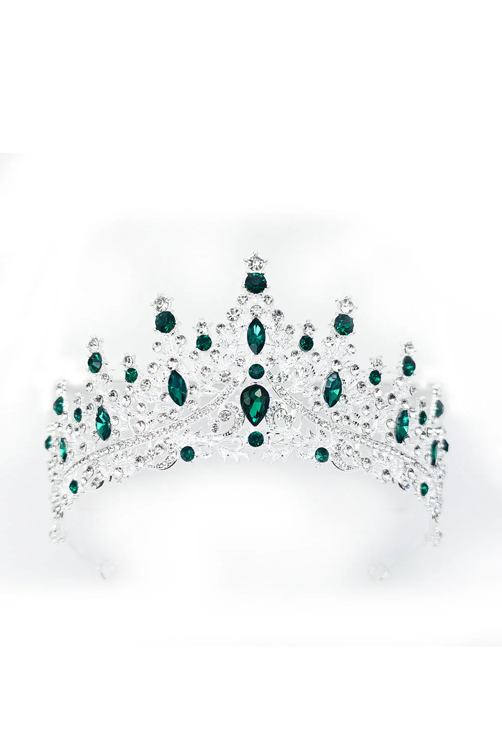 Złoto-zielona kryształowa korona Królowej Konkursu Maturalnego Tiara - Image 8