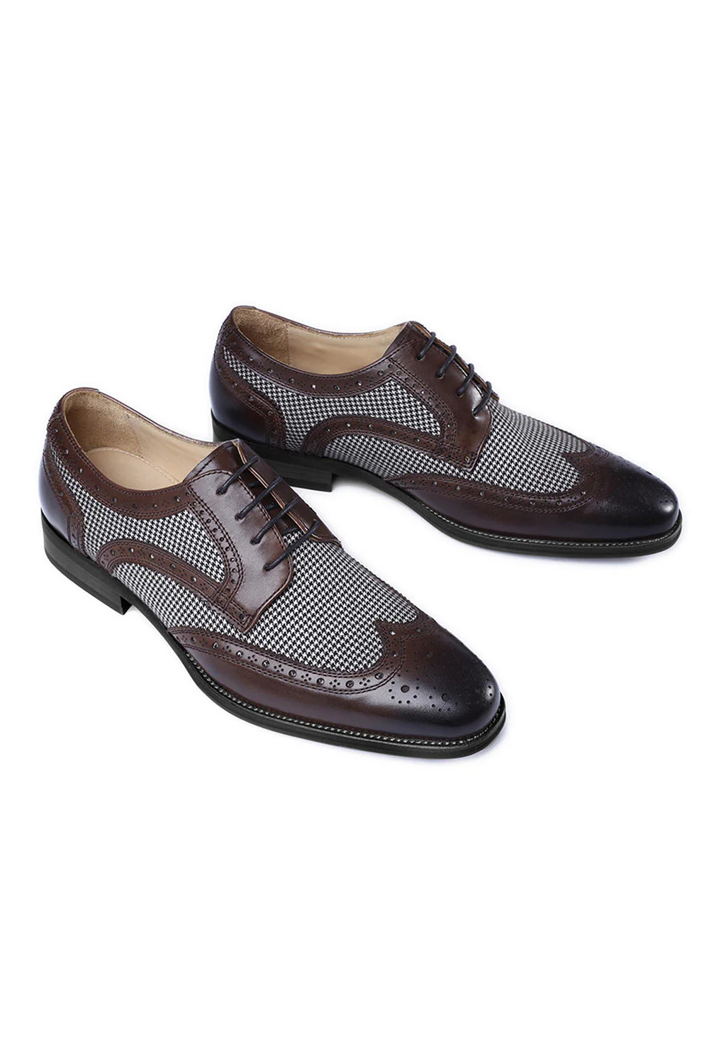Żółte skórzane męskie buty casualowe - Image 15