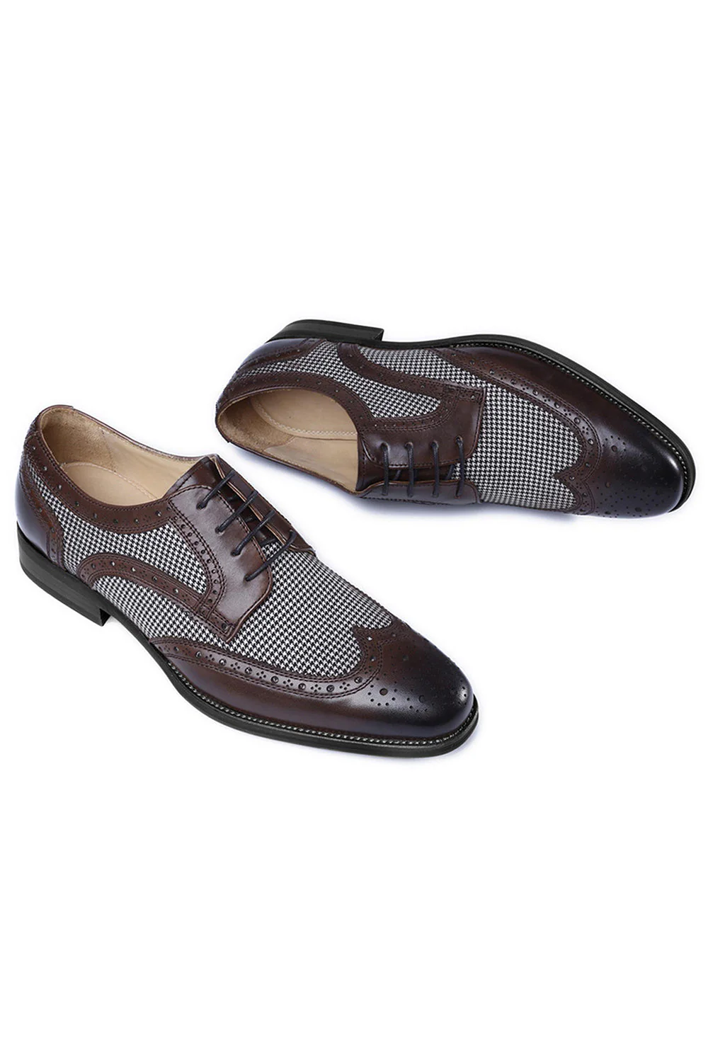 Żółte skórzane męskie buty casualowe - Image 16