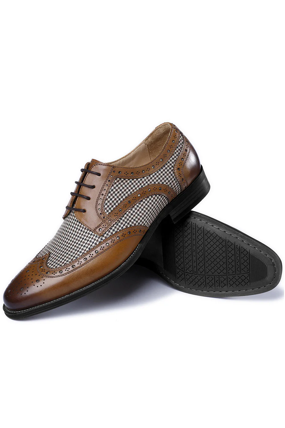 Żółte skórzane męskie buty casualowe - Image 2