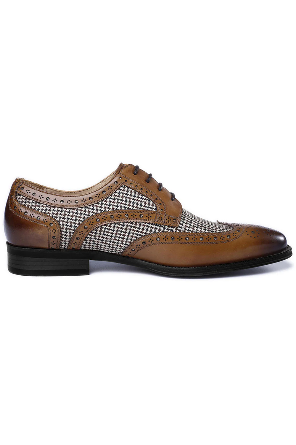Żółte skórzane męskie buty casualowe - Image 4