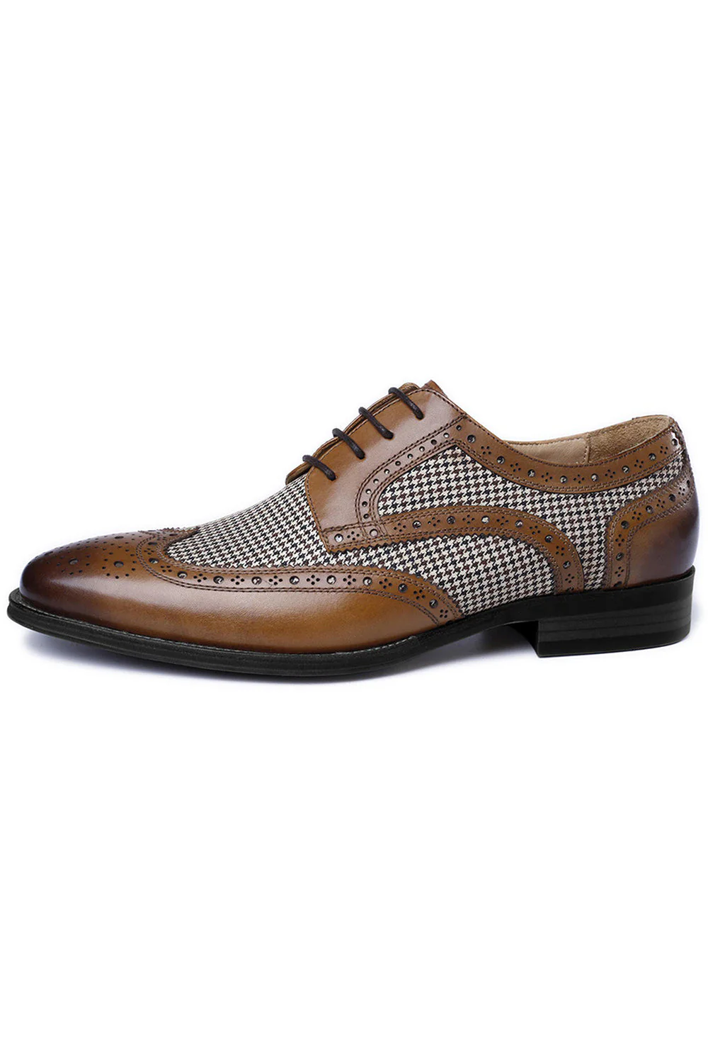 Żółte skórzane męskie buty casualowe - Image 6